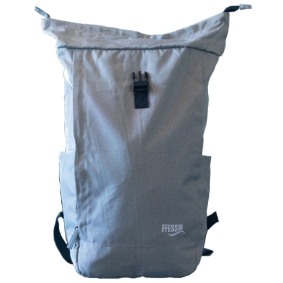 Sac à dos ordinateur gris clair brodé FFESSM